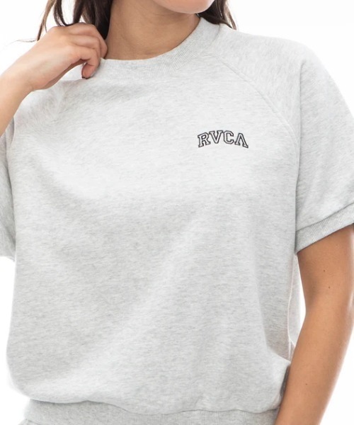 RVCA(ルーカ)の「【RVCA/ルーカ】ARCH RVCA SWEAT ST/バックプリントアーチカレッジロゴ半袖ライトスウェット・トレーナー(スウェット・レディース・グレー・MEDIUM)」の14枚目の写真