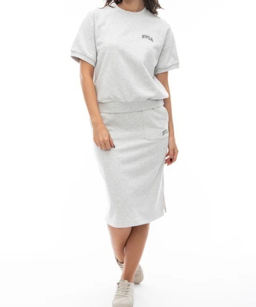 RVCA(ルーカ)の「【RVCA/ルーカ】ARCH RVCA SWEAT ST/バックプリントアーチカレッジロゴ半袖ライトスウェット・トレーナー(スウェット・レディース・グレー・MEDIUM)」の13枚目の写真