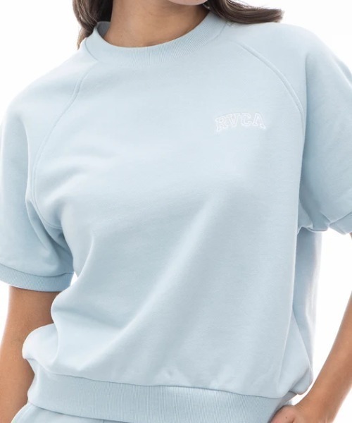 RVCA(ルーカ)の「【RVCA/ルーカ】ARCH RVCA SWEAT ST/バックプリントアーチカレッジロゴ半袖ライトスウェット・トレーナー(スウェット・レディース・グレー・MEDIUM)」の6枚目の写真