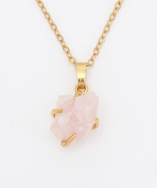 チャイハネ（チャイハネ）の「【チャイハネ】ラフストーンネックレス（ネックレス・レディース・アクア/ピンク/パープル/ホワイト・FREE）」の4枚目の写真