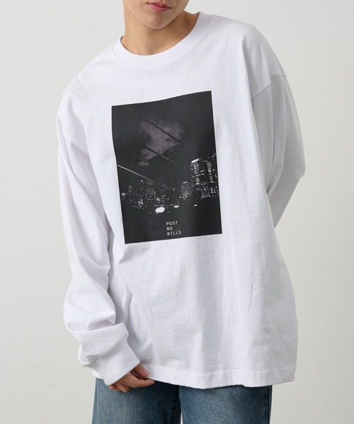 COLONY 2139(コロニートゥーワンスリーナイン)の「スクエアフォトプリントロンT(Tシャツ/カットソー・メンズ・ブラック/ホワイト・LARGE/MEDIUM)」の11枚目の写真