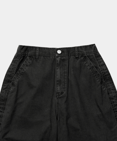 EXCONTAINER(エックスコンテナ)の「サイドラインワイドパンツ (スレートブラック)(その他パンツ・メンズ・その他・SMALL/MEDIUM/LARGE/X-LARGE)」の3枚目の写真