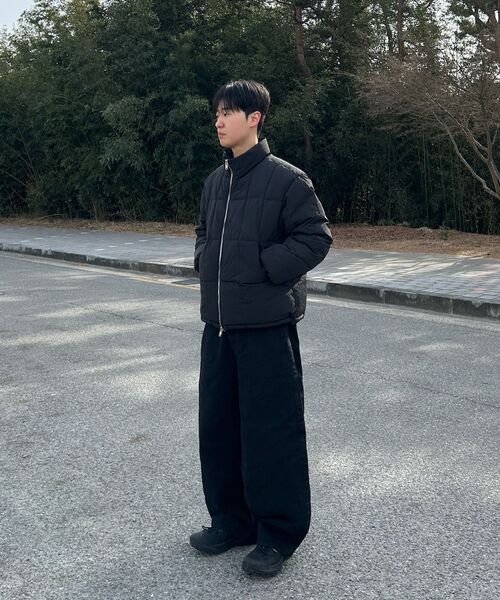 EXCONTAINER(エックスコンテナ)の「サイドラインワイドパンツ (スレートブラック)(その他パンツ・メンズ・その他・SMALL/MEDIUM/LARGE/X-LARGE)」の11枚目の写真