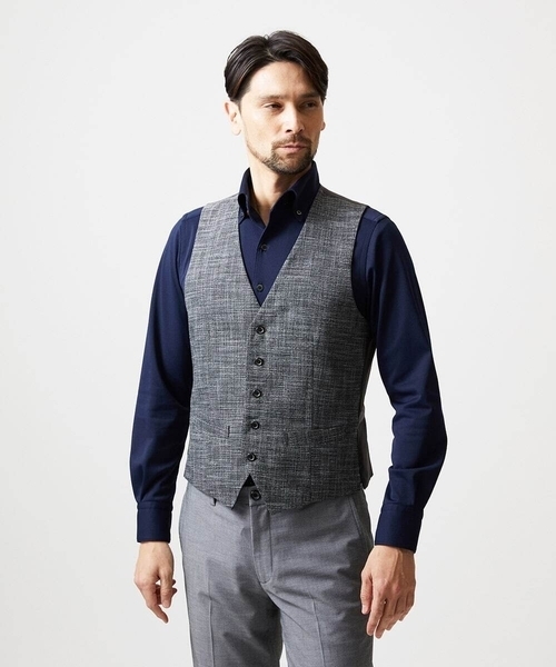 MICHEL KLEIN HOMME (ミッシェルクランオム)の「【セットアップ】3ピース対応リバーシブルベスト(ベスト・メンズ・ネイビー・X-LARGE/LARGE/MEDIUM)」の18枚目の写真