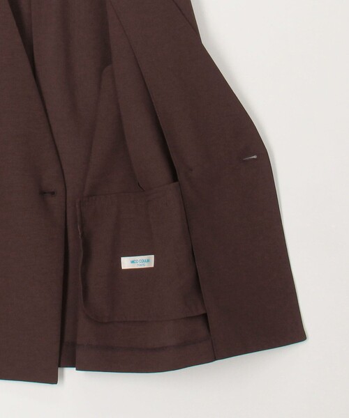 NOLLEY’S(ノーリーズ)の「《セットアップ対応》【UVカット・接触冷感】ライトツイルノーカラージャケット(ノーカラージャケット・レディース・ベージュ/ネイビー/ブラウン・38/36)」の5枚目の写真