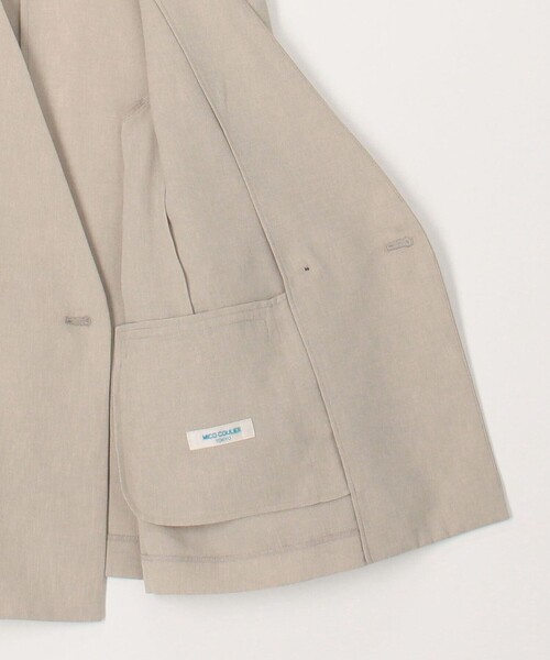 NOLLEY’S(ノーリーズ)の「《セットアップ対応》【UVカット・接触冷感】ライトツイルノーカラージャケット(ノーカラージャケット・レディース・ベージュ/ネイビー/ブラウン・38/36)」の13枚目の写真