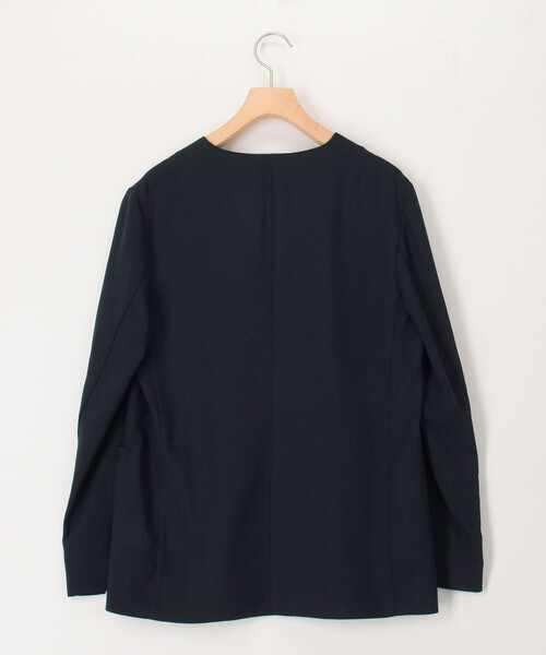 NOLLEY’S(ノーリーズ)の「《セットアップ対応》【UVカット・接触冷感】ライトツイルノーカラージャケット(ノーカラージャケット・レディース・ベージュ/ネイビー/ブラウン・38/36)」の22枚目の写真