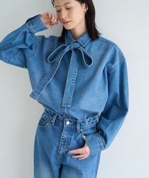 meilmada（メイルマダ）の「2wayデニムボウタイシャツ（シャツ/ブラウス）」