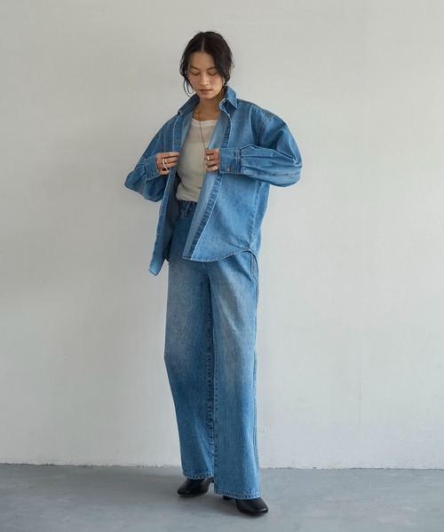 meilmada（メイルマダ）の「2wayデニムボウタイシャツ（シャツ/ブラウス・レディース・ブルー・FREE）」の5枚目の写真