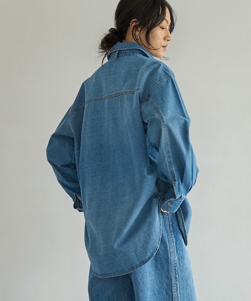 meilmada（メイルマダ）の「2wayデニムボウタイシャツ（シャツ/ブラウス・レディース・ブルー・FREE）」の7枚目の写真