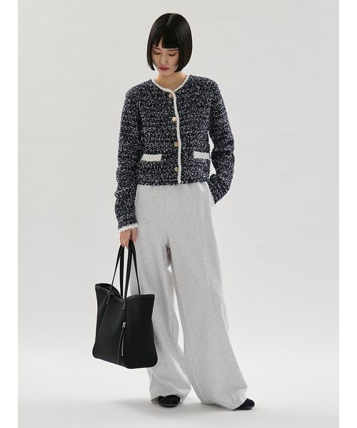 emmi（エミ）の「ネオプレーンビッグトートバッグ（トートバッグ・レディース・チャコールグレー/ブラック/ブラウン・F）」の14枚目の写真