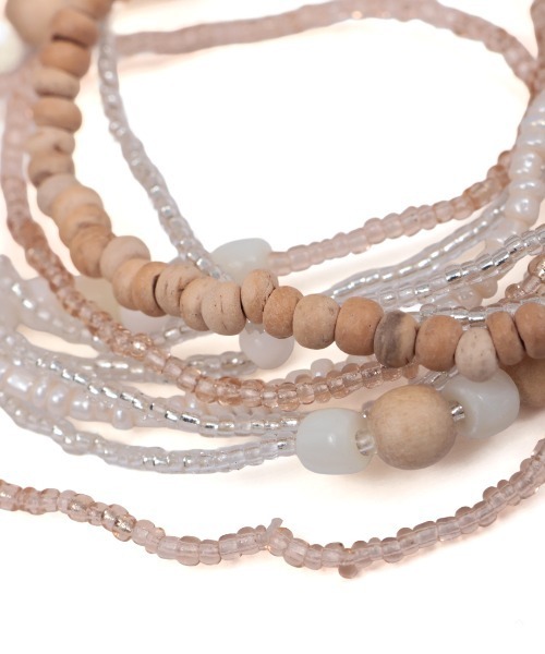 チチカカ（チチカカ）の「シェル＆ビーズ10連ブレスレット（ブレスレット・レディース・ホワイト/ブルー・FREE）」の6枚目の写真