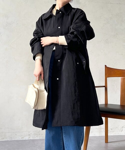 un dix cors（アンディコール）の「2wayスタンカラーコート（その他アウター・レディース・モカ・FREE）」の2枚目の写真