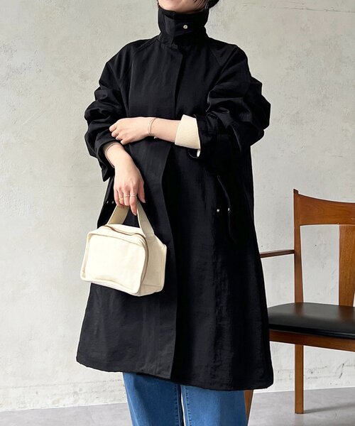 un dix cors（アンディコール）の「2wayスタンカラーコート（その他アウター・レディース・モカ・FREE）」の5枚目の写真