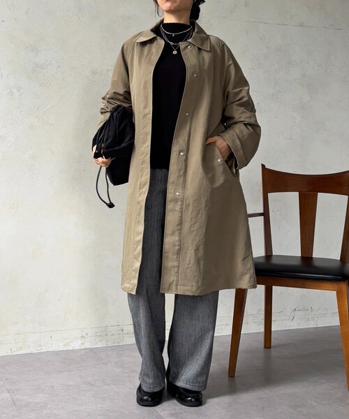 un dix cors（アンディコール）の「2wayスタンカラーコート（その他アウター・レディース・モカ・FREE）」の12枚目の写真