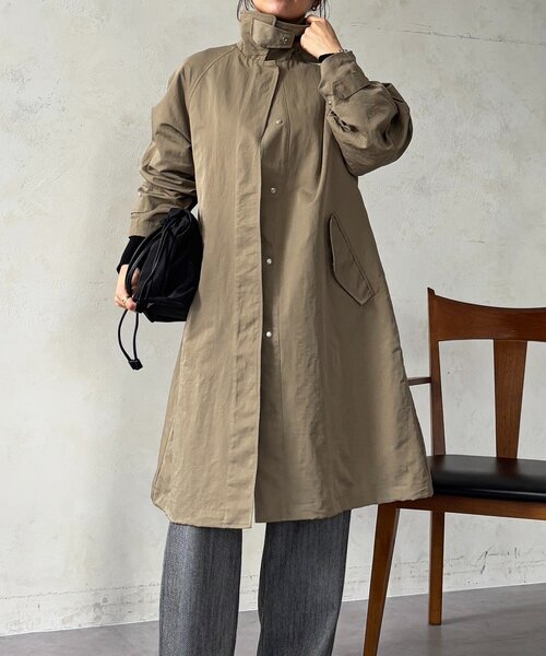 un dix cors（アンディコール）の「2wayスタンカラーコート（その他アウター・レディース・モカ・FREE）」の13枚目の写真