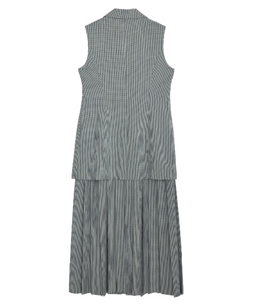Ameri(アメリ)の「PLEATED SKIRT DOCKING SUIT DRESS(ワンピース・レディース・ブラウン/グリーン・SMALL/MEDIUM)」の22枚目の写真