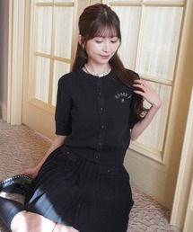【PRE ORDER】プリーツミニスカートカーデニットセットアップ