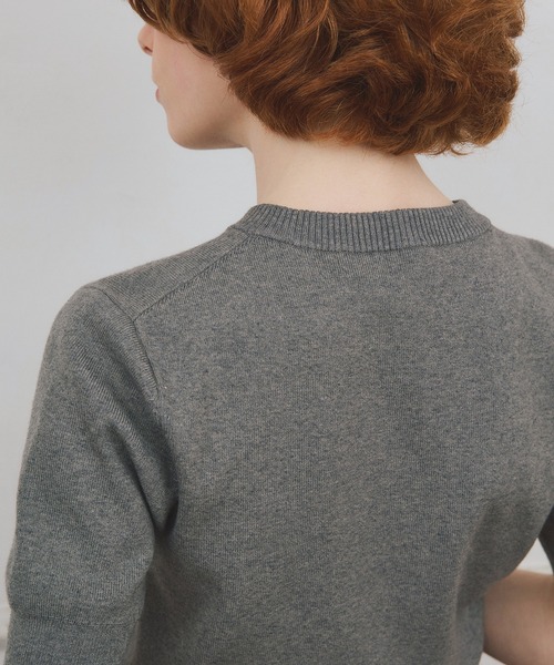 EIMY ISTOIRE（エイミーイストワール）の「【PRE ORDER】プリーツミニスカートカーデニットセットアップ（ワンピース・レディース・キャメル/グレー/ブラック・F）」の12枚目の写真