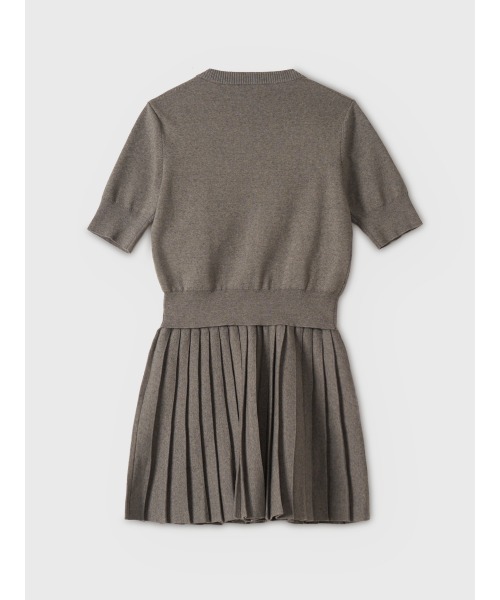 EIMY ISTOIRE（エイミーイストワール）の「【PRE ORDER】プリーツミニスカートカーデニットセットアップ（ワンピース・レディース・キャメル/グレー/ブラック・F）」の18枚目の写真