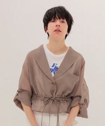 DRESSLAVE（ドレスレイブ）の「sheer organdy shirt jacket(シアーオーガンジーシャツジャケット)（テーラードジャケット）」
