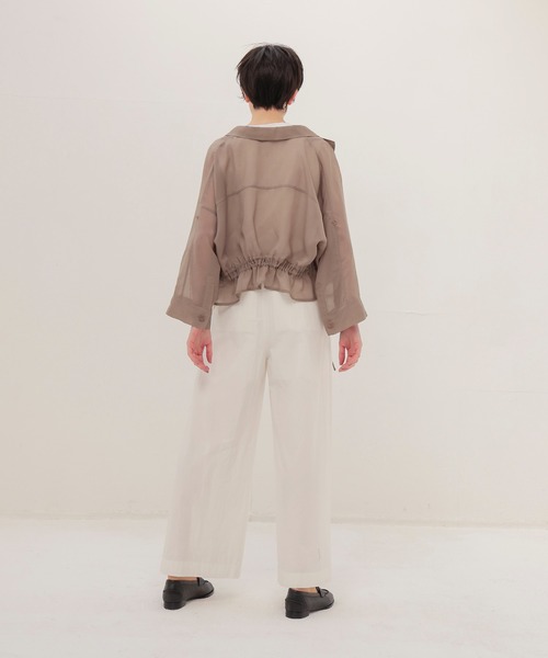 美品✨DRESSLAVE ドレスレイブ　シアーオーガンジービッグジャケット セール】sheer organdy shirt jacket(シアーオーガンジーシャツ
