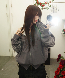 IDWS（アイドンワナセル）の「Trace Hoodie Zip Up Charcoal（パーカー）」