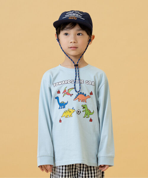 and D. petit main（アンドディープティマイン）の「紐付きししゅうカラーキャップ（キャップ・キッズ・カーキ/レッド/ネイビー・F）」の5枚目の写真