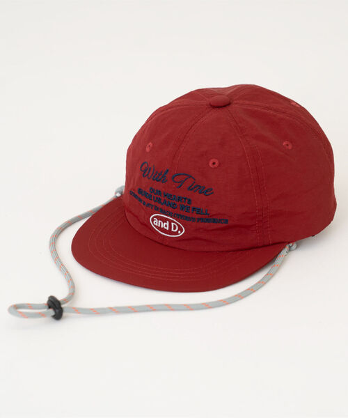 and D. petit main（アンドディープティマイン）の「紐付きししゅうカラーキャップ（キャップ・キッズ・カーキ/レッド/ネイビー・F）」の13枚目の写真