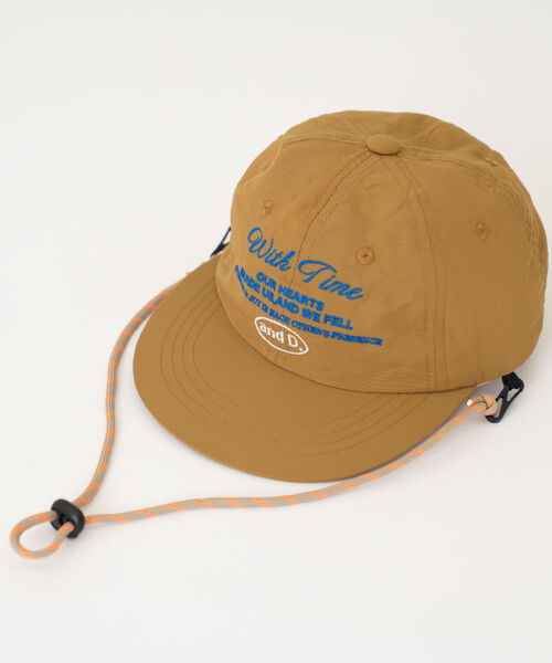 and D. petit main（アンドディープティマイン）の「紐付きししゅうカラーキャップ（キャップ・キッズ・カーキ/レッド/ネイビー・F）」の14枚目の写真