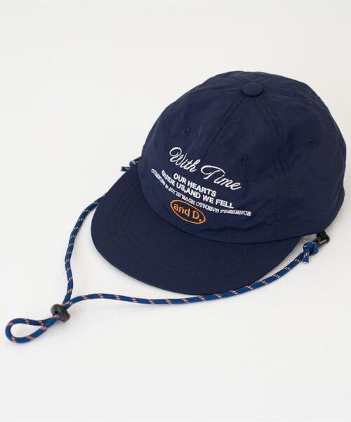 and D. petit main（アンドディープティマイン）の「紐付きししゅうカラーキャップ（キャップ・キッズ・カーキ/レッド/ネイビー・F）」の15枚目の写真