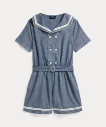 POLO RALPH LAUREN CHILDRENSWEAR（ポロ ラルフ ローレン チルドレンズウェア）の「シャンブレー ロンパース（つなぎ/オールインワン）」