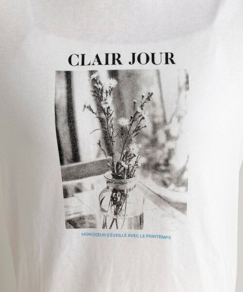 fredy emue(フレディエミュ)の「シアーphotoロンTシャツ(Tシャツ/カットソー・レディース・ライトグレー/オフホワイト/ブラック・38)」の15枚目の写真