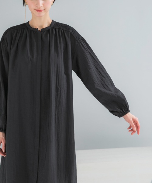 URBAN RESEARCH ROSSO WOMEN（アーバンリサーチ　ロッソ）の「レース切り替えガウンワンピース（ワンピース・レディース・ブラック/オフホワイト・FREE）」の13枚目の写真