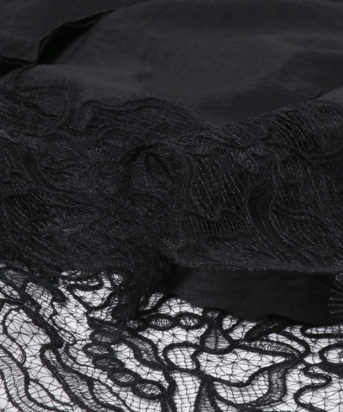 URBAN RESEARCH ROSSO WOMEN（アーバンリサーチ　ロッソ）の「レース切り替えガウンワンピース（ワンピース・レディース・ブラック/オフホワイト・FREE）」の20枚目の写真