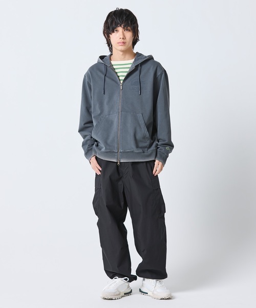 LACOSTE(ラコステ)の「ヴィンテージエフェクト ロゴジップフーディー(パーカー・メンズ・イエロー/グレイッシュブルー/ピンク/ダークアッシュ・2/5/3/4)」の8枚目の写真