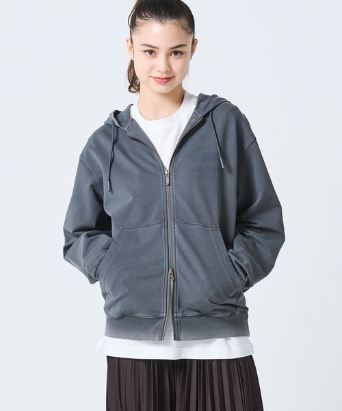 LACOSTE(ラコステ)の「ヴィンテージエフェクト ロゴジップフーディー(パーカー・メンズ・イエロー/グレイッシュブルー/ピンク/ダークアッシュ・2/5/3/4)」の22枚目の写真
