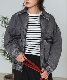 LB/S （エルビーエス）の「【C-FORT POINT/フォートポイント】デニムフライトジャケット（デニムジャケット）」