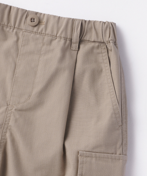 MUSINSA STANDARD KIDS（ムシンサスタンダードキッズ）の「リップストップバンディングカーゴショーツ[ベージュ]（その他パンツ・レディース・その他・100/110/120/130/140/150/160）」の4枚目の写真