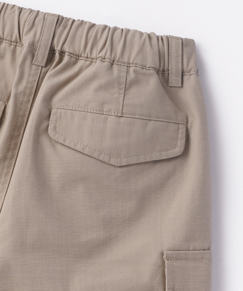 MUSINSA STANDARD KIDS（ムシンサスタンダードキッズ）の「リップストップバンディングカーゴショーツ[ベージュ]（その他パンツ・レディース・その他・100/110/120/130/140/150/160）」の6枚目の写真
