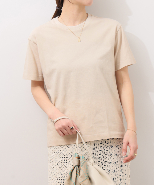 HANES(ヘインズ)の「<2枚セット>別注【Hanes / ヘインズ】ウォッシュドコットン Tシャツ(Tシャツ/カットソー・レディース・ブラック/ベージュ・FREE)」の13枚目の写真