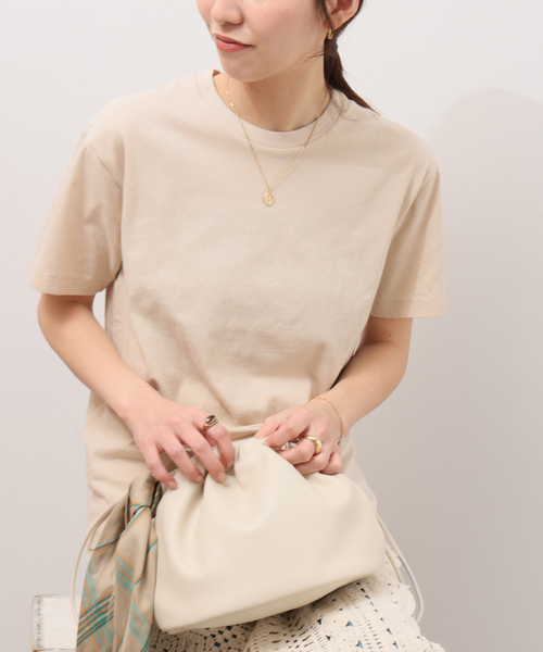 HANES(ヘインズ)の「<2枚セット>別注【Hanes / ヘインズ】ウォッシュドコットン Tシャツ(Tシャツ/カットソー・レディース・ブラック/ベージュ・FREE)」の17枚目の写真