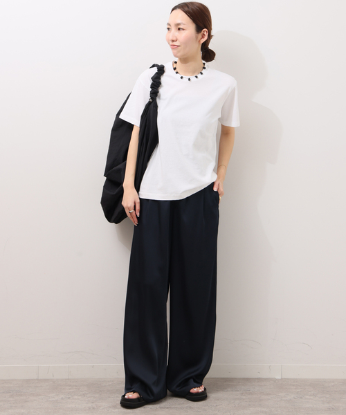 HANES(ヘインズ)の「<2枚セット>別注【Hanes / ヘインズ】ウォッシュドコットン Tシャツ(Tシャツ/カットソー・レディース・ブラック/ベージュ・FREE)」の19枚目の写真