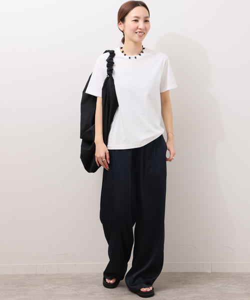 HANES(ヘインズ)の「<2枚セット>別注【Hanes / ヘインズ】ウォッシュドコットン Tシャツ(Tシャツ/カットソー・レディース・ブラック/ベージュ・FREE)」の20枚目の写真