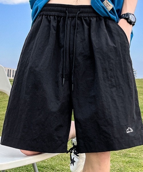 SHEPP（シープ）の「ワンポイントデザインナイロンハーフパンツ（その他パンツ・メンズ・ブラック/ベージュ/グレー/パープル・L/M）」の11枚目の写真