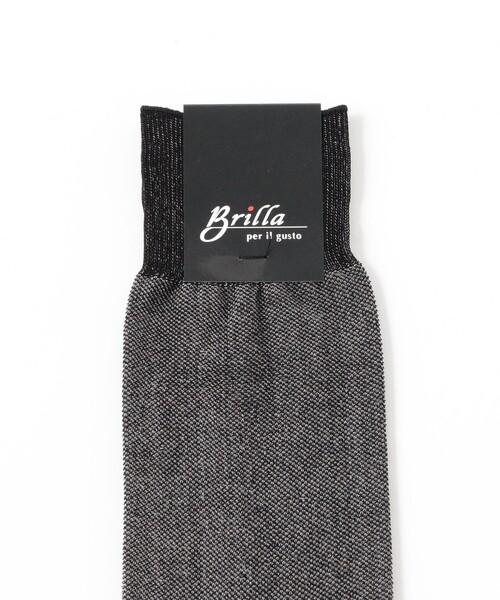BRILLA per il gusto(ブリッラペルイルグースト)の「シャンブレー バーズアイ ソックス(ソックス/靴下・メンズ・バイオレット/グレー系その他/ブルー系その他4/ブラウン・ONE SIZE)」の5枚目の写真