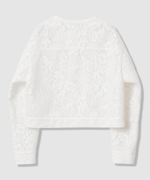 ANAYI（アナイ）の「【セットアップ対応商品】メッシュレースノーカラーブルゾン（ブルゾン・レディース・サックスブルー/オフホワイト・38/36）」の5枚目の写真