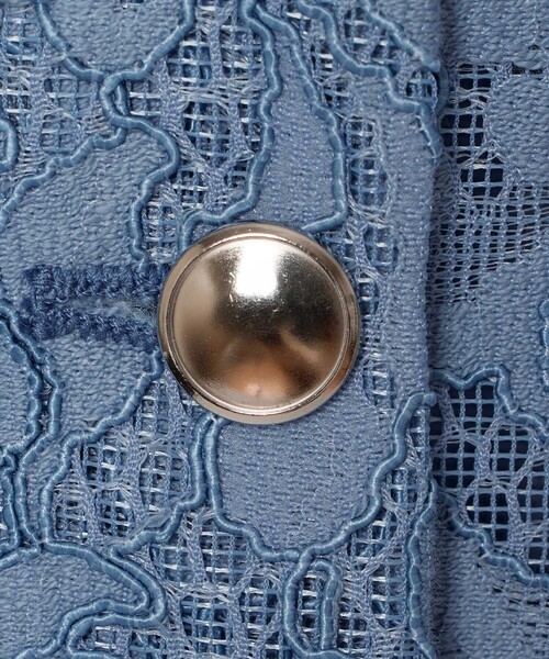 ANAYI（アナイ）の「【セットアップ対応商品】メッシュレースノーカラーブルゾン（ブルゾン・レディース・サックスブルー/オフホワイト・38/36）」の18枚目の写真