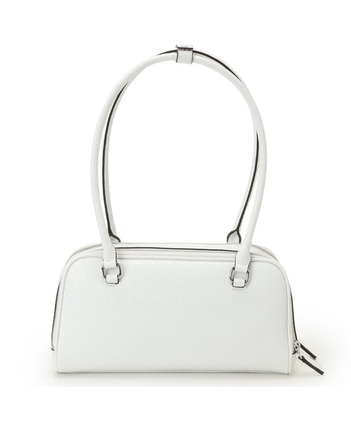 Guess（ゲス）の「CARLA Shoulder Satchel ショルダーバッグ（ショルダーバッグ・レディース・ホワイト/ブラック・ONE SIZE）」の4枚目の写真