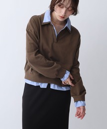【NOAHL】シャツレイヤードスウェットトップス